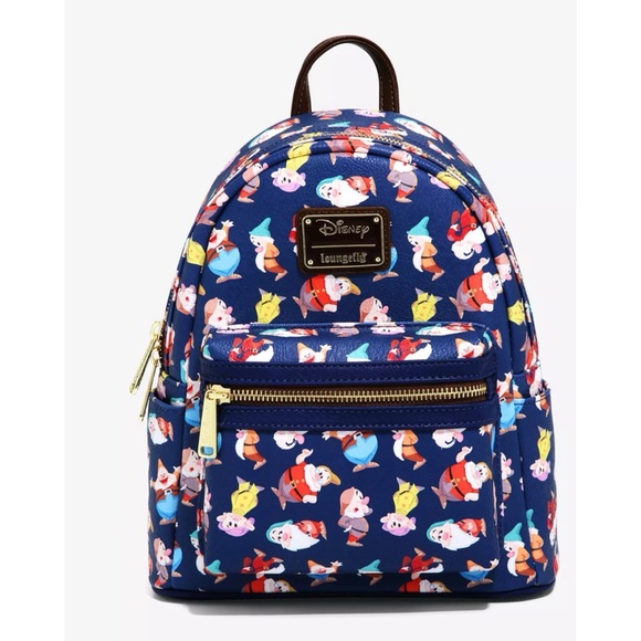 Loungefly Handbags - Disney Snow White and the Seven Dwarfs Allover Print Mini Backpack